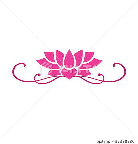 Lotus Flower Vector Logo Design Illustration 82338830