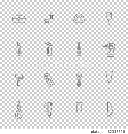 工具の線画アイコンセット 82338836