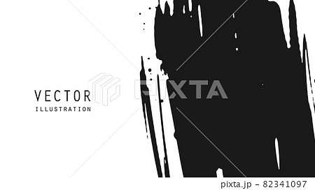 Abstract ink brush banners with grunge effect Abstract ink brush banners with grunge effect 82341097