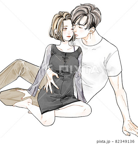 ラブラブ 着衣ver のイラスト素材 ラブラブ 着衣ver のイラスト素材