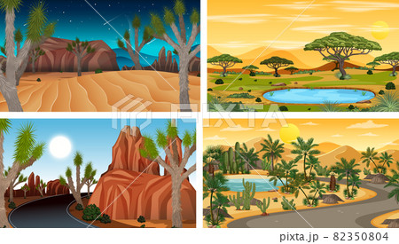 Four different nature horizontal scenes Four different nature horizontal scenes 82350804