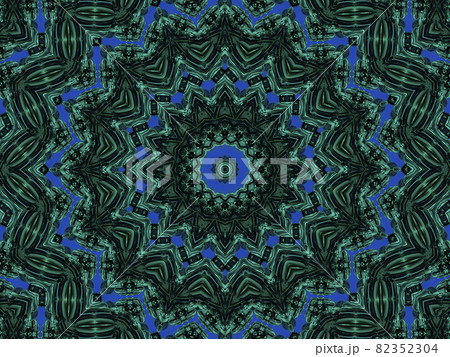 A Nephritis kaleidoscope pattern formed by lines and spots of natural mineral texture. Amazing natural patterns and textures of slice of green and black minerals. Looped image effect. A Nephritis kaleidoscope pattern formed by lines and spots of natural mineral texture. Amazing natural patterns and textures of slice of green and black minerals. Looped image effect. 82352304