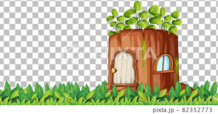 Fantasy timber house on transparent background 82352773