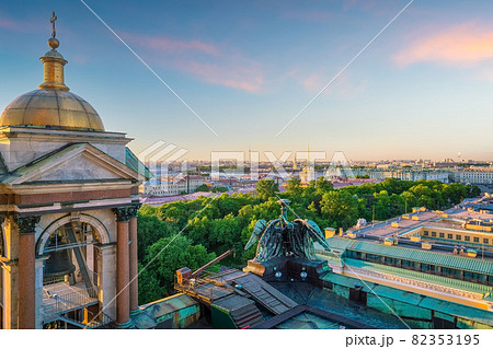 St. Petersburg city skyline from top view cityscape of Russia 82353195