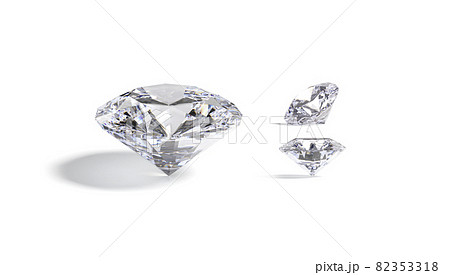 Blank sparkle diamond jewel mock up, different views Blank sparkle diamond jewel mock up, different views 82353318