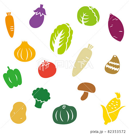 野菜　アイコンセット 82353572
