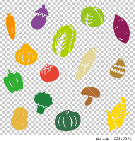 野菜　アイコンセット 82353572