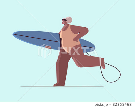 senior woman with surf board aged african american surfer holding surfboard summer vacation active old age concept senior woman with surf board aged african american surfer holding surfboard summer vacation active old age concept 82355468