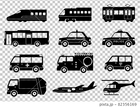 各種車輛圖標（飛機/鐵路） 82356169