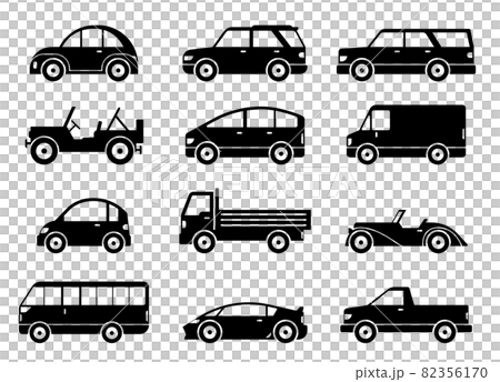 各種車輛圖標(汽車) 各種車輛圖標(汽車) 82356170