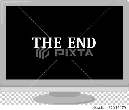 帶有 THE END 字樣的電視 82356479