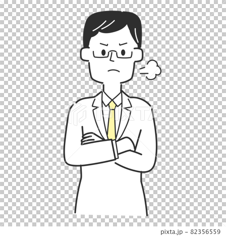 Illustration of an angry doctor - Stock Illustration [82356559] - PIXTA