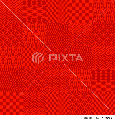 和柄の背景イラストイメージ 82357093