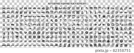 Auto service icon set 300 82358751