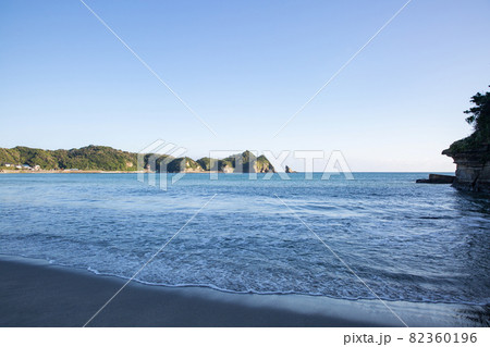 千葉県勝浦市の鵜原海岸 千葉県勝浦市の鵜原海岸 82360196