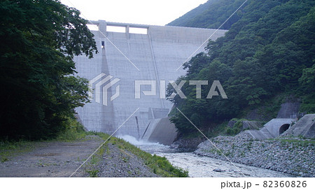 菅平ダムの様子 82360826