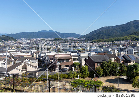 宇治市御蔵山から臨む山科方面の風景 宇治市御蔵山から臨む山科方面の風景 82361599