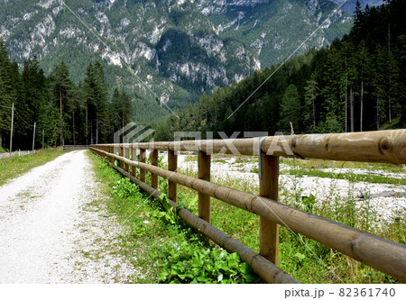 Bike path along the Ansiei river 82361740