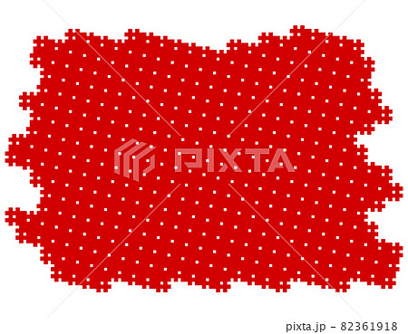 角張ったドット柄のランダム背景素材 82361918
