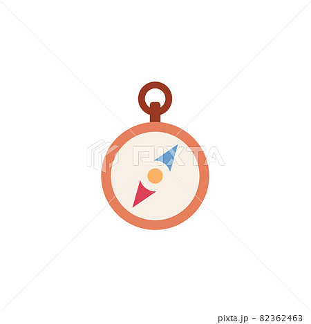 Mariners and travelers compass icon, flat vector illustration isolated. 82362463