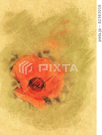 Retro card with poppy 82363016