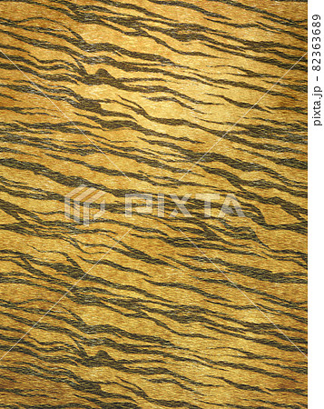 リアルな毛並み　虎柄の背景素材　シームレス非対応 82363689