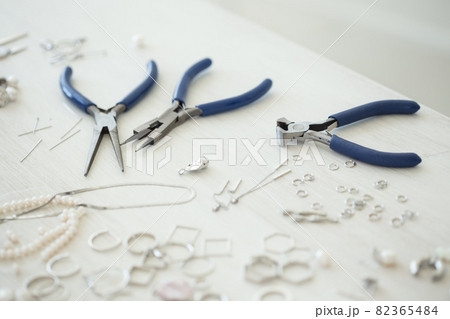 Jewelry making tools and accessories. Hobby, craft and handmade. Jewelry making tools and accessories. Hobby, craft and handmade. 82365484