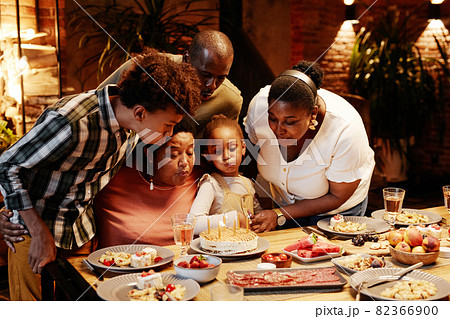 Grandmother Blowing Candles Grandmother Blowing Candles 82366900