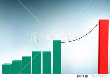 Growth concept with tight rope - 3d rendering Growth concept with tight rope - 3d rendering 82367522