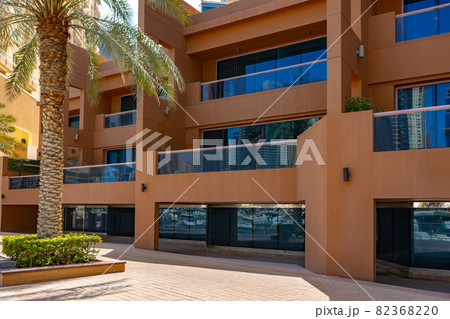 Cropped image of city residential building exterior 82368220