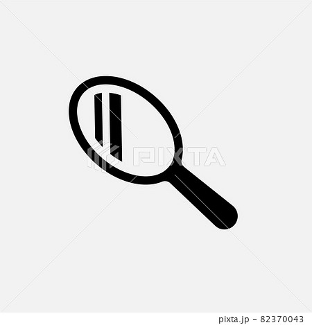 Hand mirror vector icon. Beauty line illustration hand mirror makeup symbol logo 82370043