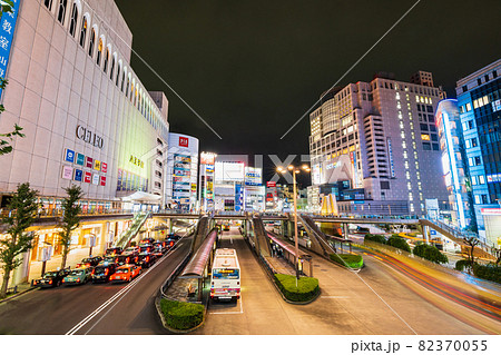 東京 八王子駅北口 夜景 東京 八王子駅北口 夜景 82370055