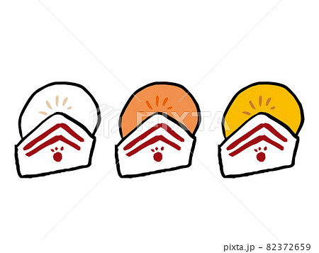 いろいろな中華まんのデフォルメイラストセット いろいろな中華まんのデフォルメイラストセット 82372659