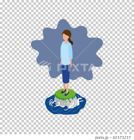 A woman who feels lonely 82373237