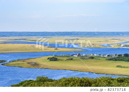 北海道 琵琶瀬展望台より霧多布湿原望む 北海道 琵琶瀬展望台より霧多布湿原望む 82373718