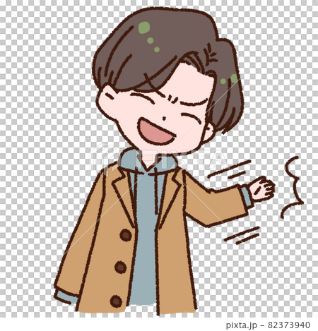 ツッコミを入れる男性 82373940