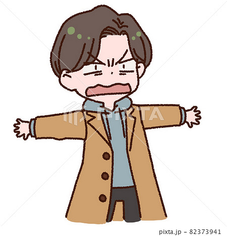 ビックリしてのけぞる男性 ビックリしてのけぞる男性 82373941