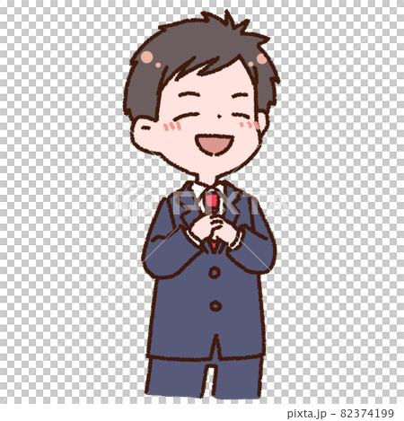 ホッと胸をなでおろすサラリーマン男性 82374199