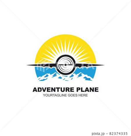 adventure plane vector icon illustration design 82374335