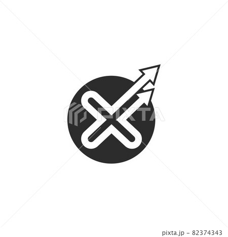x arrow letter icon vector illustration design x arrow letter icon vector illustration design 82374343