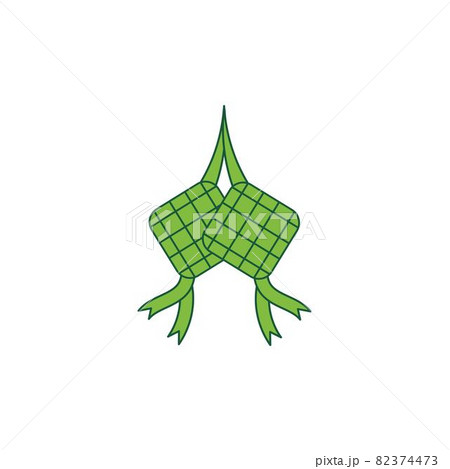 ketupat or rice dumpling,traditional food of indonesian icon vector illustration design template ketupat or rice dumpling,traditional food of indonesian icon vector illustration design template 82374473