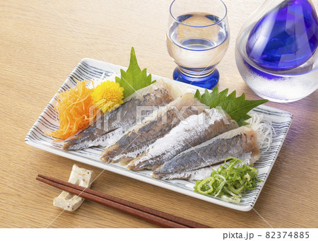 真あじの刺し身 真あじの刺し身 82374885