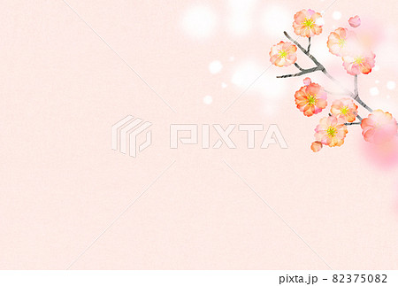 年賀状 寒中見舞い 梅の花 年賀状 寒中見舞い 梅の花 82375082