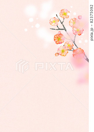 年賀状 寒中見舞い 梅の花 年賀状 寒中見舞い 梅の花 82375092