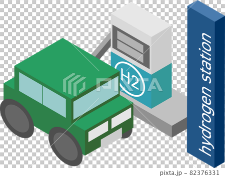 Isometric hydrogen stations and hydrogen vehicles 82376331