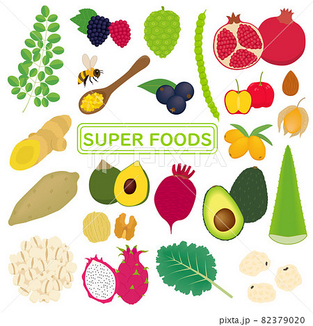 スーパーフードのイラスト2 82379020