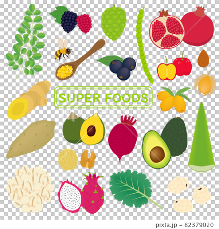 スーパーフードのイラスト2 82379020