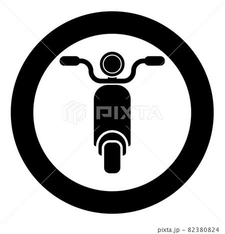 Moped Scooter Motorcycle Electric bike icon in  82380824