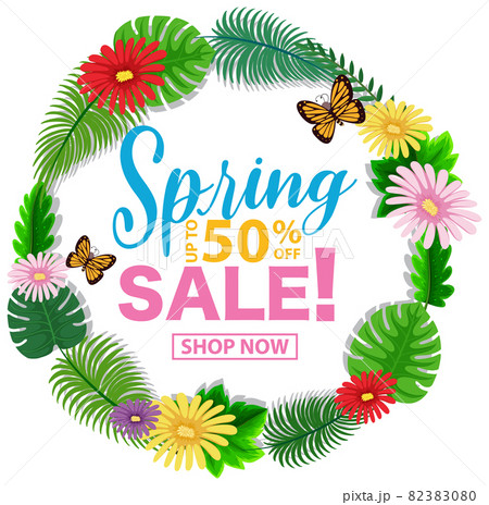 Spring sale banner template Spring sale banner template 82383080