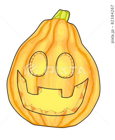 ハロウィンのかぼちゃ,ジャック・オー・ランタンのイラスト ハロウィンのかぼちゃ,ジャック・オー・ランタンのイラスト 82384267